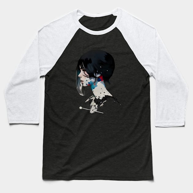 Beautiful abstract girl Baseball T-Shirt by Kain